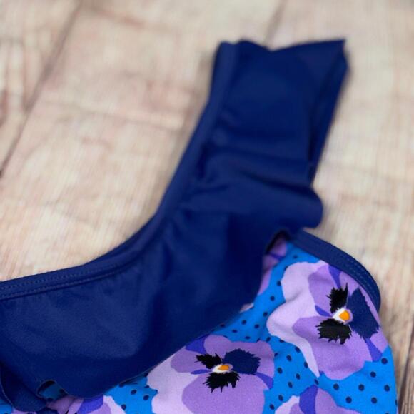 Lime Ricki Medium Floral One-Shoulder Swimsuit Set - Picture 3 of 9